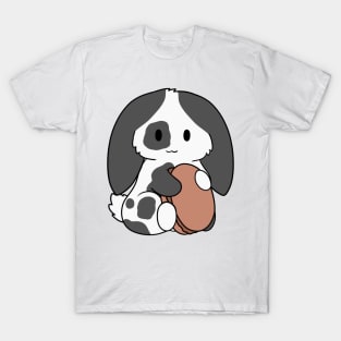 Spotted Black Bunny Macaron T-Shirt